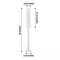 2 Clear 26" Crystal Hurricane Taper Candle Holders Cylinder Glass Shades Party